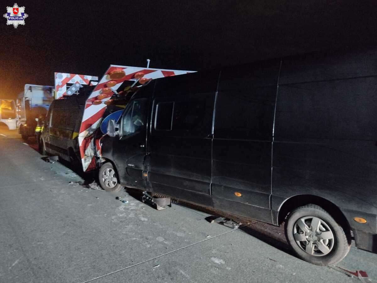 Wypadek na S17. Trzy osoby trafiły do szpitala