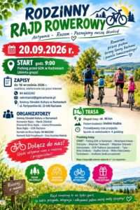Rodzinny rajd rowerowy w Rachaniach. 46 km trasy