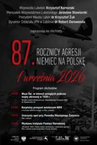 Lublin uczci 87. rocznicę niemieckiej agresji na Polskę. Program obchodów