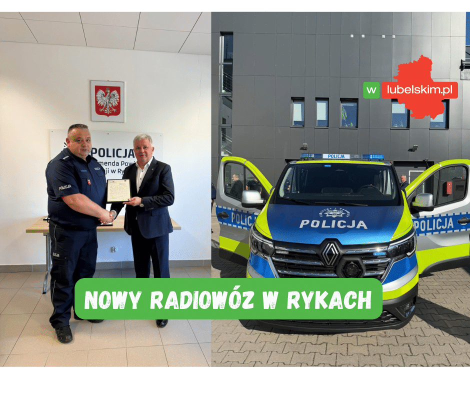 Gmina Kłoczew wsparła zakup radiowozu dla policji w Rykach
