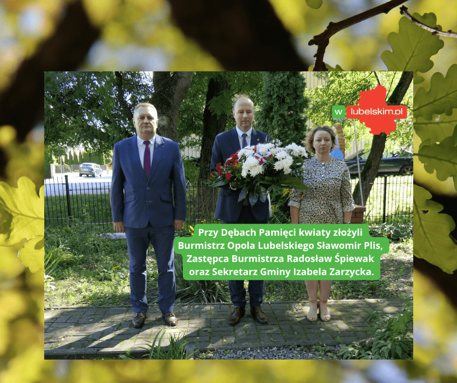 Sławomir Plis oddał hołd ofiarom wojny. Kwiaty przy Dębach Pamięci