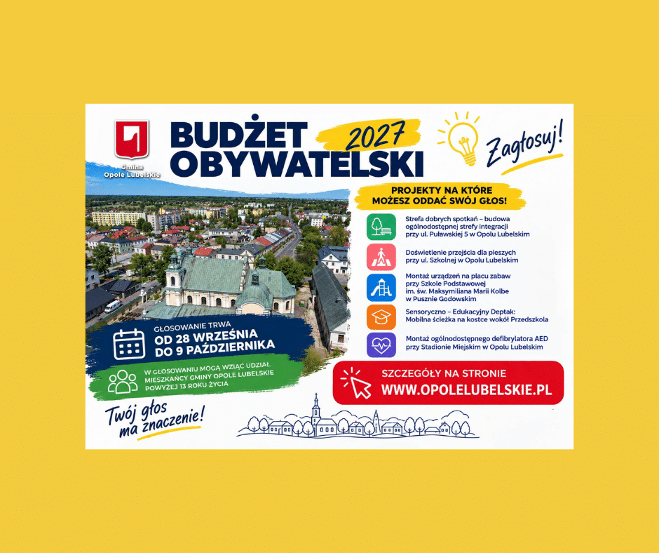 Opole Lubelskie: 5 projektów walczy o głosy mieszkańców