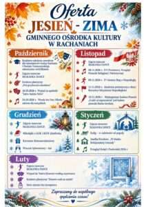 GOK w Rachaniach zapowiada jesienno-zimowy program