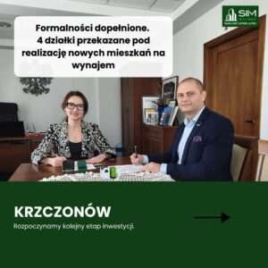 Krzczonów: grunt pod 20 mieszkań trafił do SIM Wschód