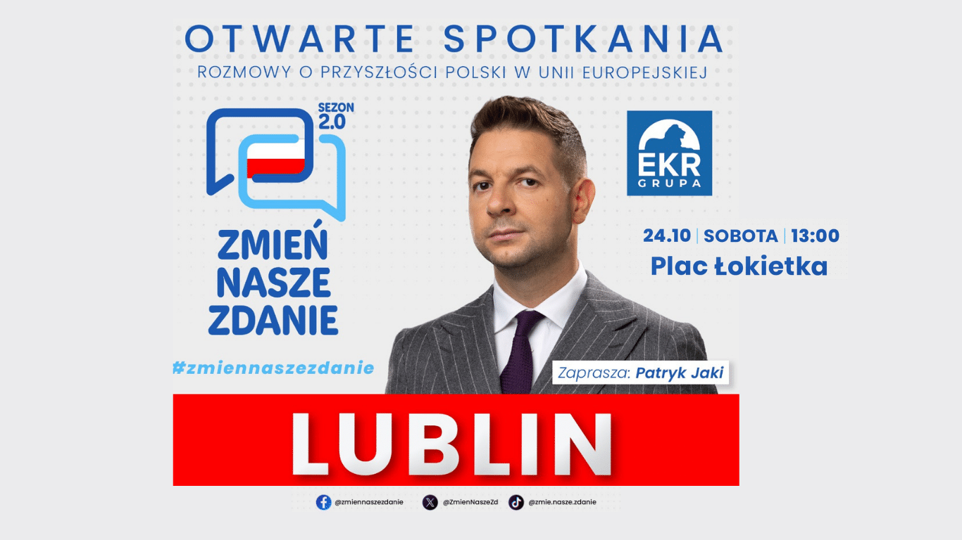 Patryk Jaki w Lublinie. Sobotnie spotkanie na placu Łokietka