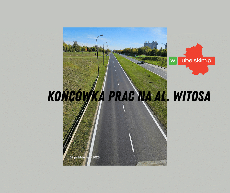 Kończą się prace na al. Witosa w Lublinie. Drogowcy przygotowują oznakowanie
