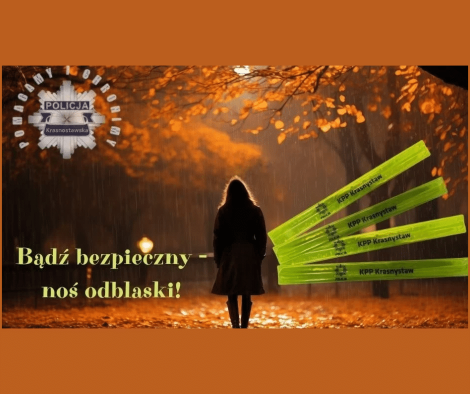 Jesień na drogach. Jeden odblask może uratować życie