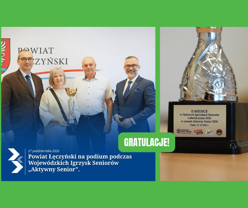 Powiat łęczyński na podium Wojewódzkich Igrzysk Seniorów. Zawodnicy zdobyli drugie miejsce