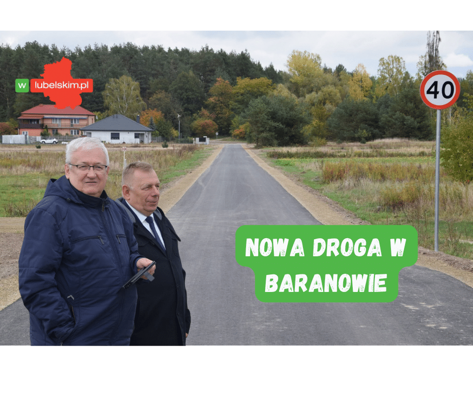 Koniec prac, nowy asfalt. Dwie ulice w Baranowie gotowe