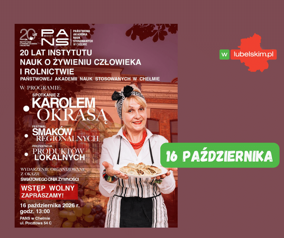 Światowy Dzień Żywności w Chełmie. Przyjedzie Karol Okrasa