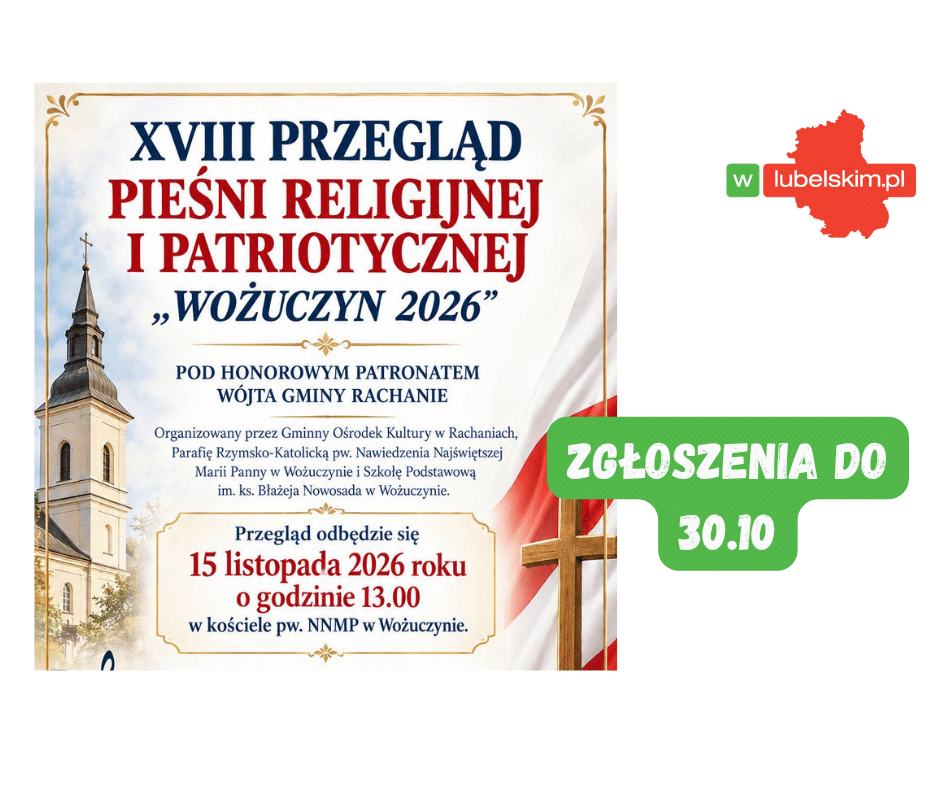 Przegląd pieśni w Wożuczynie. Zgłoszenia do 30 października