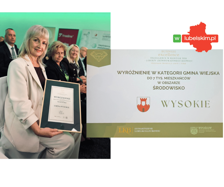 Gmina Wysokie wyróżniona za działania dla środowiska